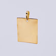 Dije Placa Rectangular 1.9gr / 3.1cm / Oro Amarillo 18K