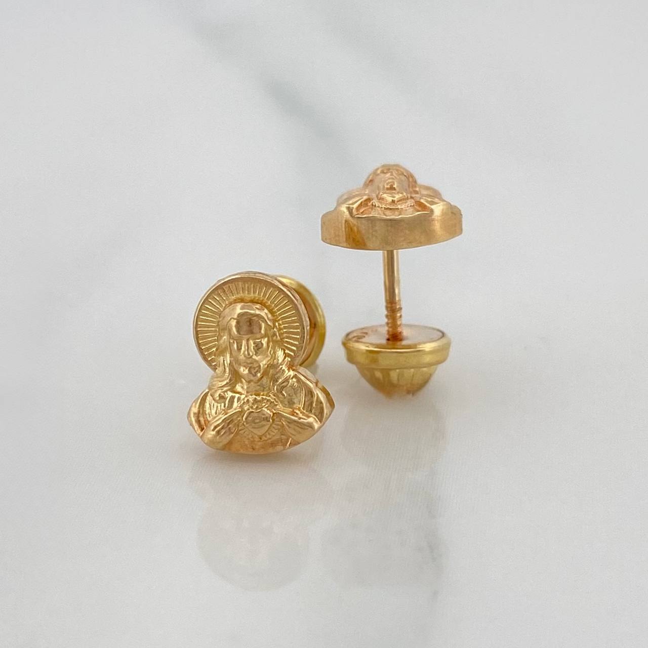 Topos Sagrado Corazon de Jesus 1.15gr / 5mm Oro Amarillo 18K %