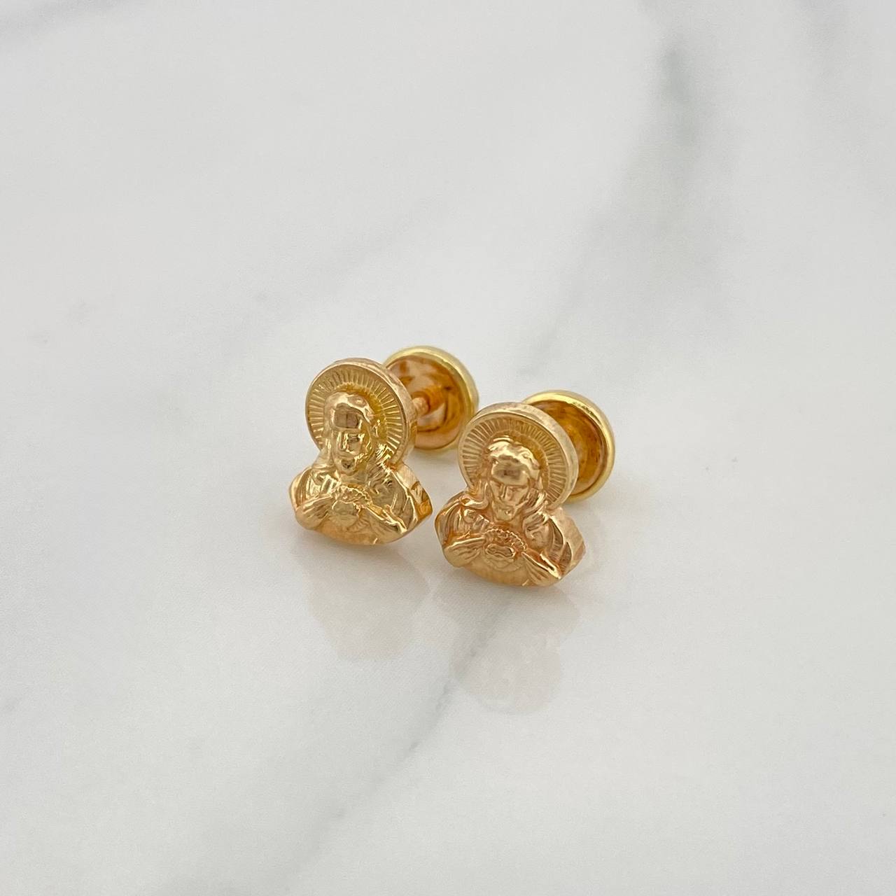 Topos Sagrado Corazon de Jesus 1.15gr / 5mm Oro Amarillo 18K %