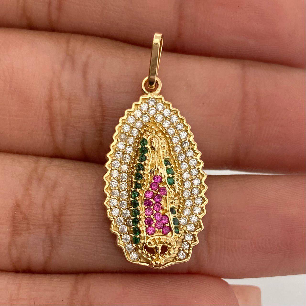 Dije Virgen De Guadalupe 3.4 g / 3 cm Oro Amarillo 18K