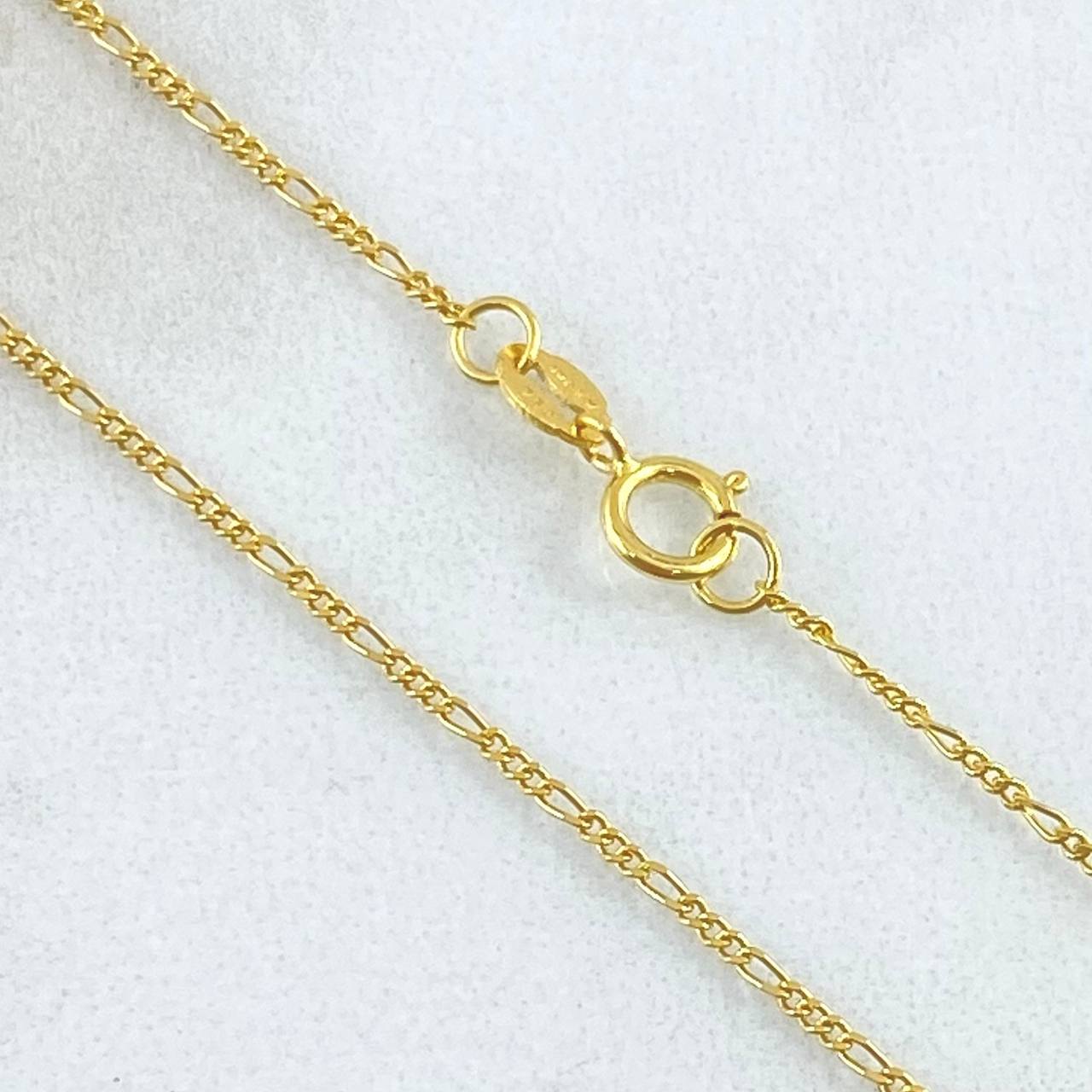 Cadena Figaro 2.25gr / 60cm / Oro Amarillo +1 18K *