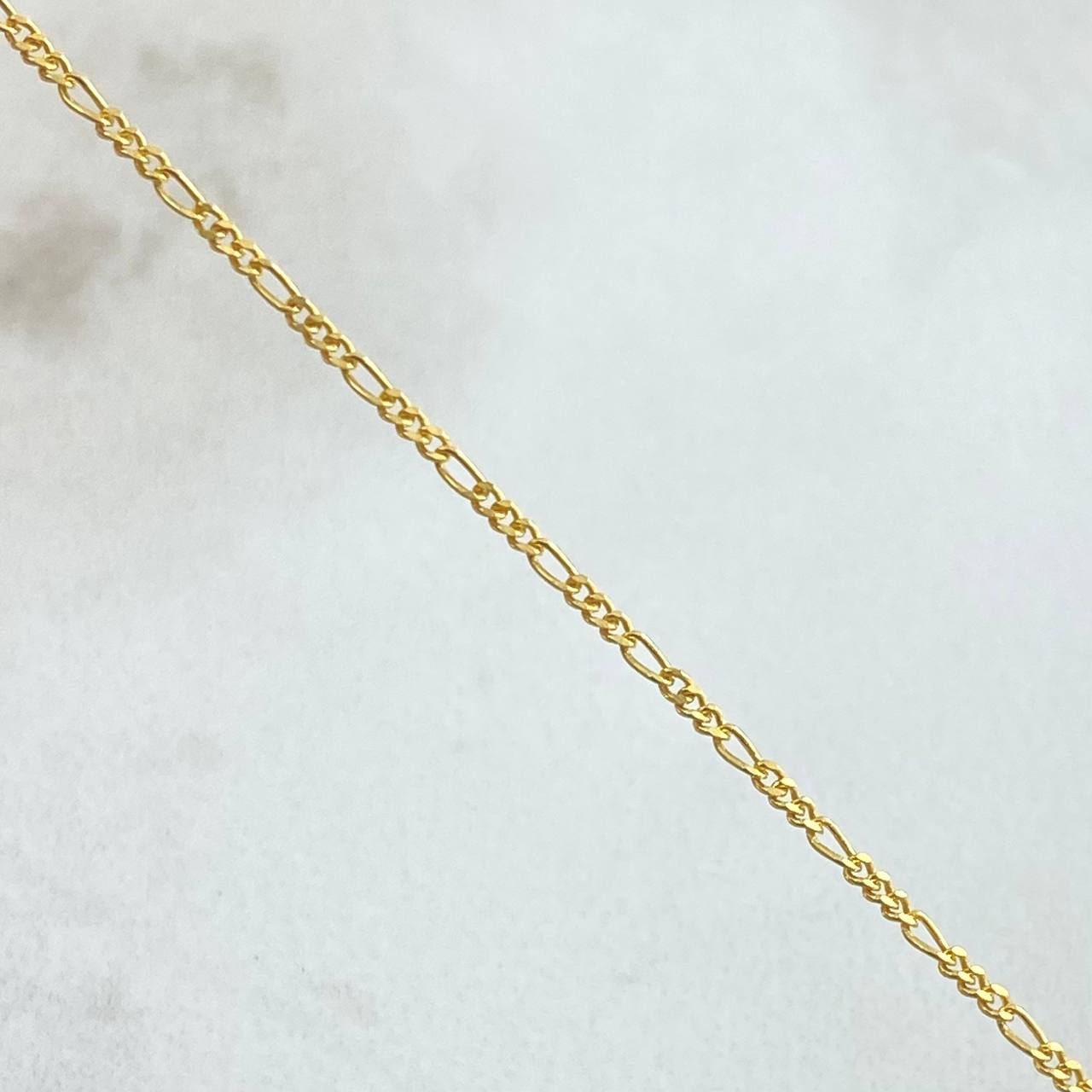 Cadena Figaro 2.25gr / 60cm / Oro Amarillo +1 18K *