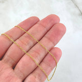 Cadena Figaro 2.25gr / 60cm / Oro Amarillo +1 18K *