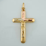Dije Cruz Cristo 5.75gr / 5cm / Tres Oros  18K $
