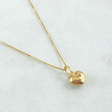 Set Cadena Veneciana 1gr / 45cm / 0.6mm + Dije Corazón Troquelado 0.3gr / 1cm / 1.3gr Oro 18K (Oferta) ©