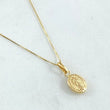 Set Cadena Veneciana 1gr / 45cm / 0.6mm + Dije Virgen Guadalupe 0.4gr / 1.5cm / 1.4gr Oro 18K (Oferta) ©