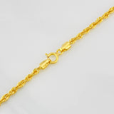Cadena Lazo 2.7g / 50cm / 2.4mm Oro Amarillo 18K