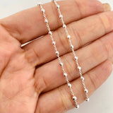 Cadena Moño 5.7g / 45cm / 2.4mm Plata 925