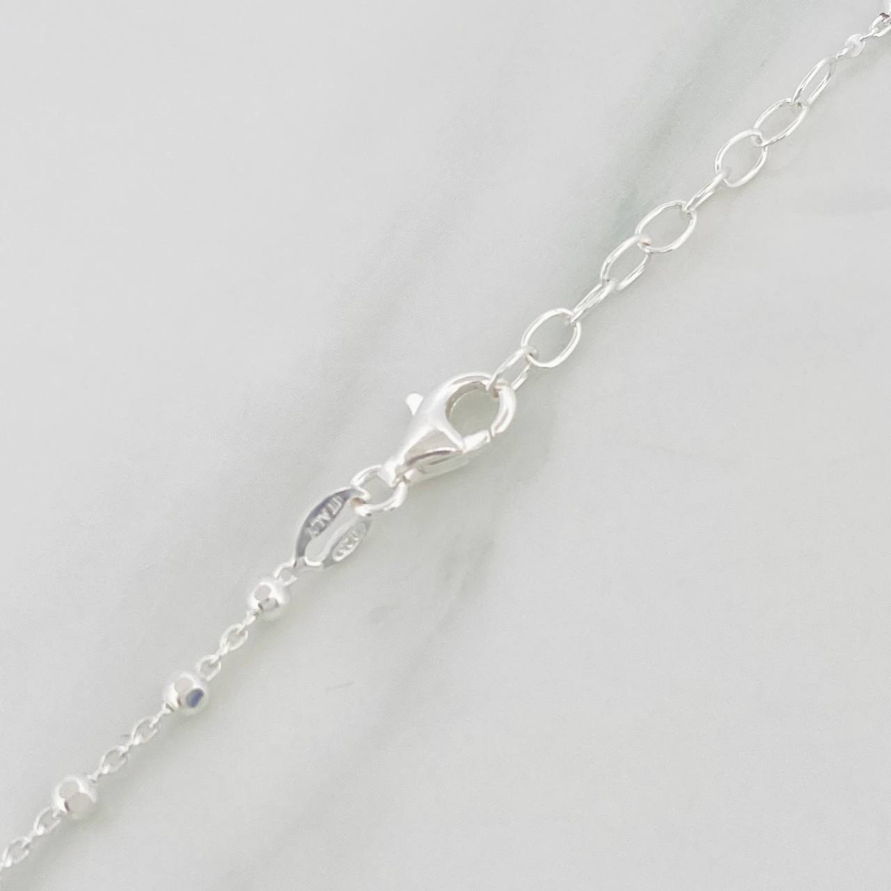 Cadena Moño 5.7g / 45cm / 2.4mm Plata 925