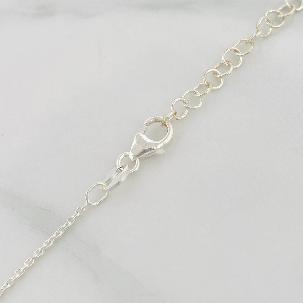 Cadena Hojas 9g / 45cm / 3mm Plata 925