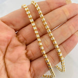 Cadena Ice 13.4g / 45cm / 3.5mm Plata Vermeil 925