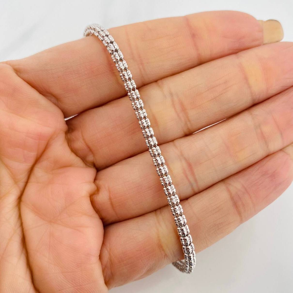 Pulso Ice 7.15g / 20.5cm / 3.3mm Oro Blanco 18K