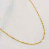 Cadena Veneciana 2.1g / 55cm / 0.8mm Oro Amarillo 18K