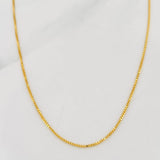 Cadena Veneciana 2.1g / 55cm / 0.8mm Oro Amarillo 18K