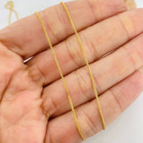 Cadena Franco 1.85g / 50cm / 0.8mm Oro Amarillo 18K