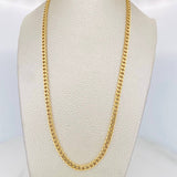 Cadena Cubana 4.7g / 60cm / 4.25mm Oro Amarillo 18K