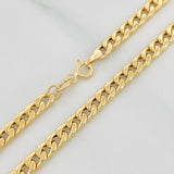 Cadena Cubana 4.1g / 50cm / 4.3mm Oro Amarillo 18K