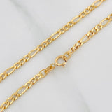 Cadena Figaro 2.7g / 65cm / 2.6mm Oro Amarillo 18K