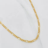 Cadena Figaro 2.7g / 65cm / 2.6mm Oro Amarillo 18K