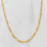 Cadena Figaro 2.7g / 65cm / 2.6mm Oro Amarillo 18K