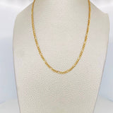 Cadena Figaro 2.7g / 65cm / 2.6mm Oro Amarillo 18K