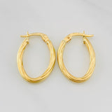 Candongas Mary Ovalada 1.1g / 2cm Oro Amarillo 18K