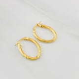 Candongas Mary Ovalada 1.1g / 2cm Oro Amarillo 18K