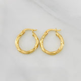 Candongas Kari 0.95g / 1.05cm Oro Amarillo 18K