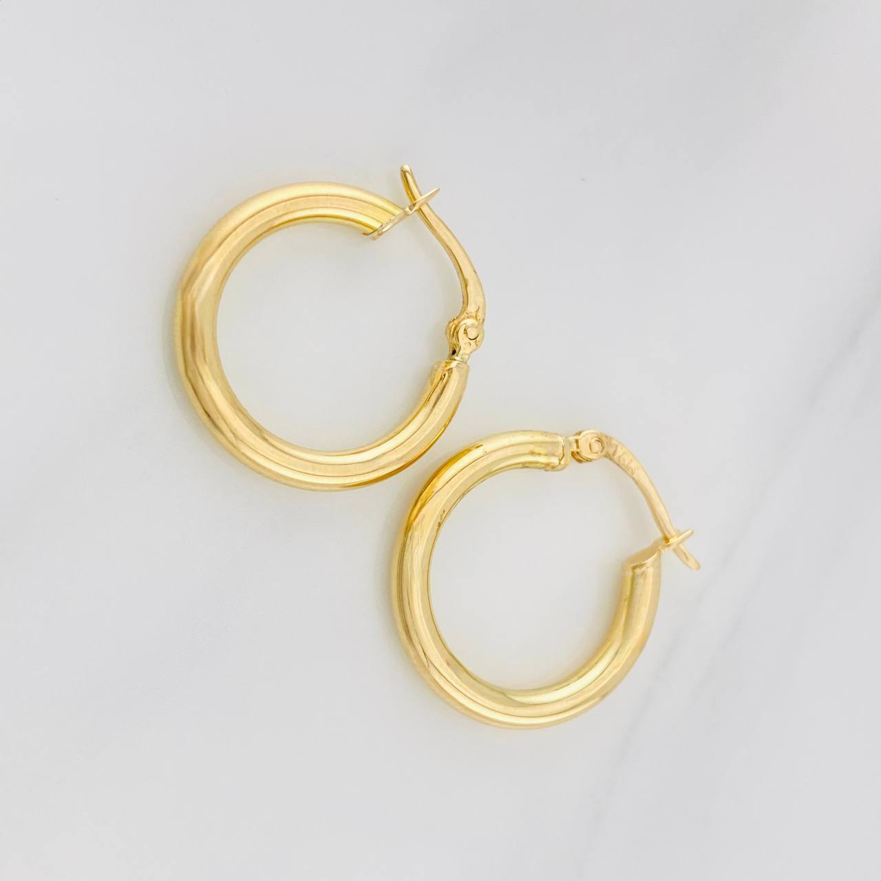 Candongas Jass Lisas 1.5g / 2cm Oro Amarillo 18K
