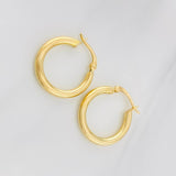 Candongas Jass Lisas 1.5g / 2cm Oro Amarillo 18K