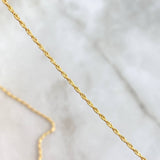 Cadena Lazo 0.95gr / 50cm + Dije San Benito 0.4gr / 1.5cm Oro Amarillo (Oferta) *