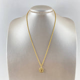 Cadena Lazo 1.15gr / 45cm + Dije San Benito 0.75gr / 2cm Oro Amarillo (Oferta)