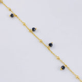 Pulso Modulable Aro Seguido Bolas Intercaladas 1.85g / 18.4cm - 16.6cm / 1.3mm Oro Amarillo 18K