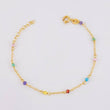 Pulso Modulable Aro Seguido Chispas Arcoiris 1g / 14.5cm - 12.6cm / 1.2mm Oro Amarillo 18K