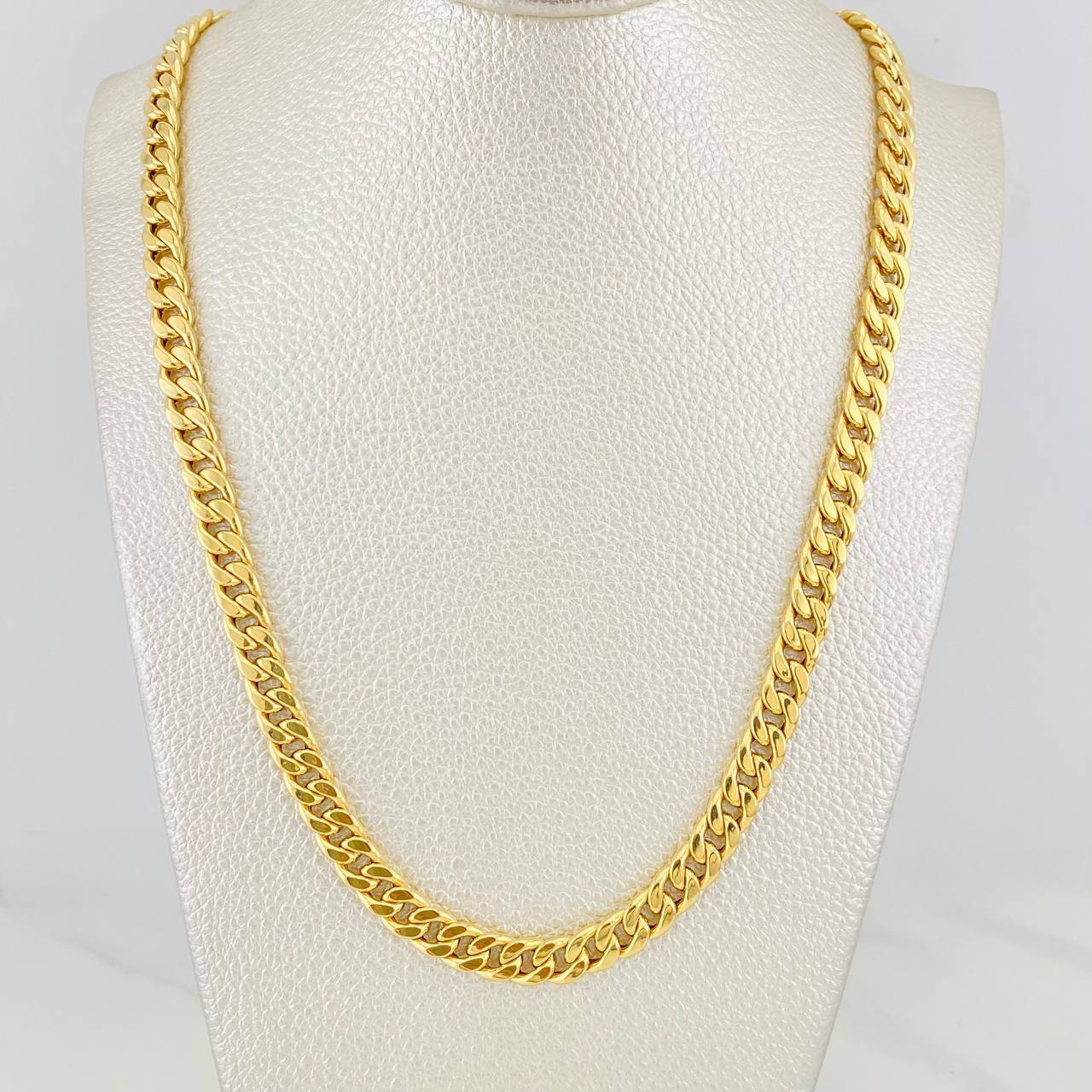 Cadena Cubana 13.95g / 70cm / 6.74mm Oro Amarillo 18K