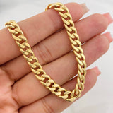 Cadena Cubana 13.95g / 70cm / 6.74mm Oro Amarillo 18K