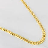 Cadena Cubana 4.15g / 50cm / 4.38mm Oro Amarillo 18K