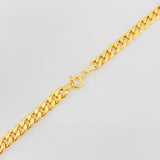 Cadena Cubana 8.1g / 70cm / 5.27mm Oro Amarillo 18K