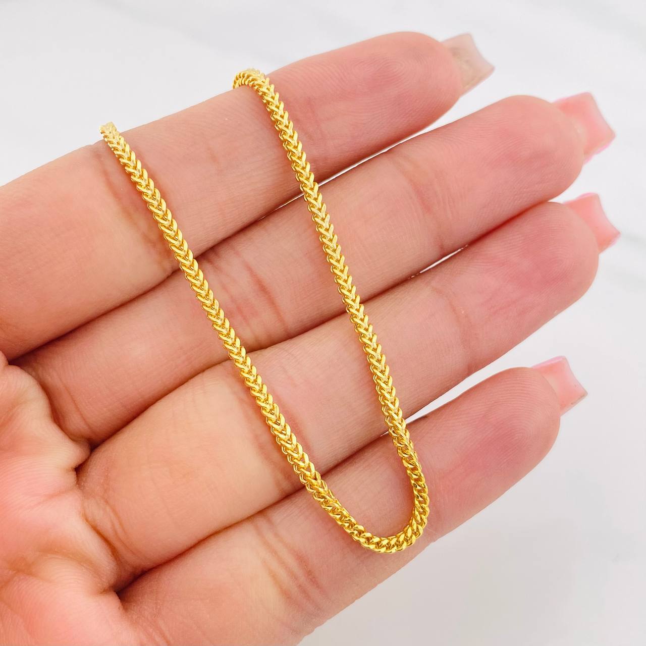 Cadena Franco 5.6g / 50cm / 0.95mm Oro Amarillo 18K