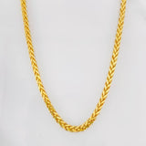 Cadena Franco 19.05g / 65cm / 3.59mm Dos Oros Amarillo Blanco 18K