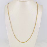 Cadena Franco 5.05g / 60cm / 1.74mm Dos Oros Amarillo Blanco 18K