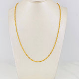Cadena Singapur 5.55g / 60cm / 2.24mm Oro Amarillo 18K