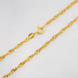 Cadena Singapur 5.55g / 60cm / 2.24mm Oro Amarillo 18K