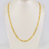 Cadena Figaro 9.15g / 60cm / 4.35mm Oro Amarillo 18K