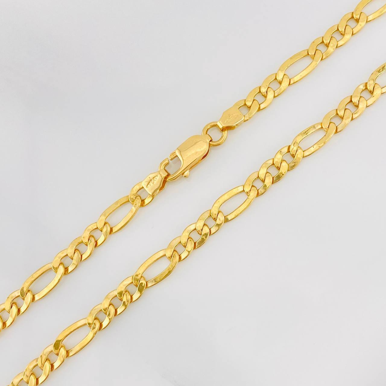 Cadena Figaro 10.8g / 60cm / 4.6mm Oro Amarillo 18K