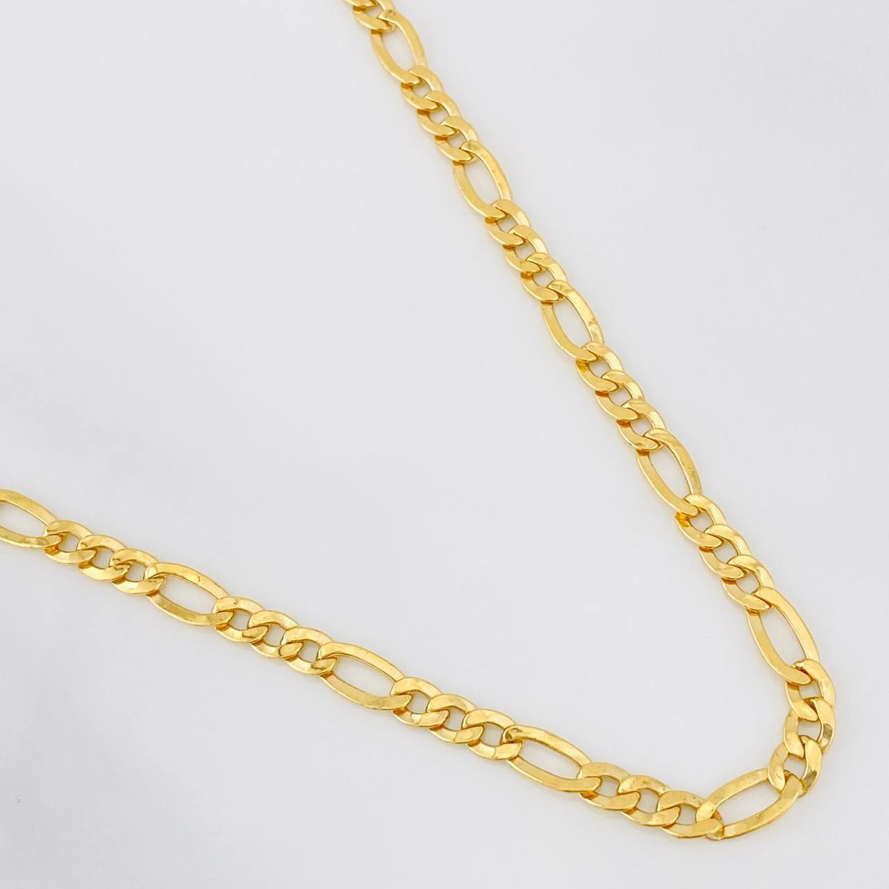 Cadena Figaro 9.15g / 60cm / 4.35mm Oro Amarillo 18K