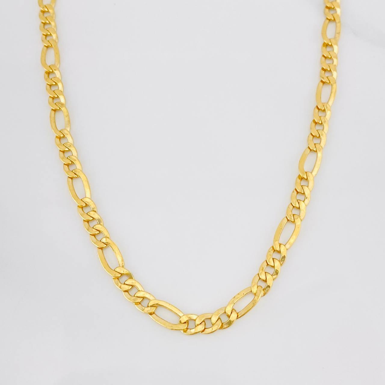 Cadena Figaro 10.8g / 60cm / 4.6mm Oro Amarillo 18K
