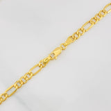 Cadena Figaro 9.15g / 60cm / 4.35mm Oro Amarillo 18K