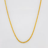 Cadena Franco 2.7g / 60cm / 1.67mm Dos Oros Amarillo Blanco 18K