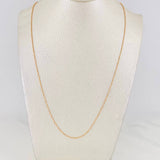 Cadena Militar 2.35g / 60cm / 1mm Oro Rosa 18K